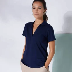 Polo manches courtes, maille jersey