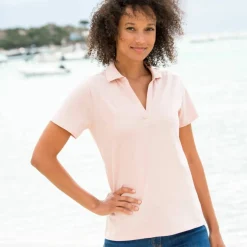 Polo manches courtes, maille jersey