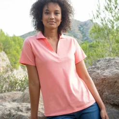 Polo manches courtes, maille jersey