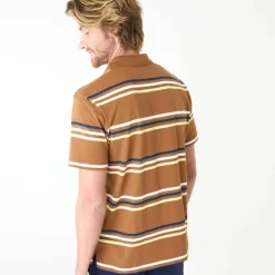 Polo rayé manches courtes