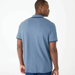 Polo uni maille piquée manches courtes