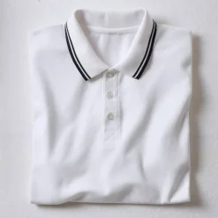 Polo uni maille piquée manches courtes