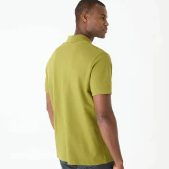 Polo uni maille piquée manches courtes