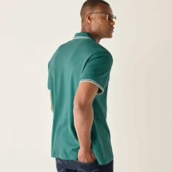 Polo uni maille piquée manches courtes