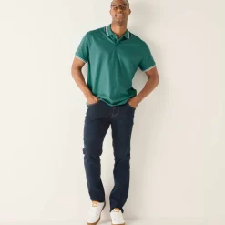 Polo uni maille piquée manches courtes