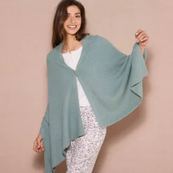 Poncho couvre-épaules en maille