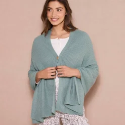 Poncho couvre-épaules en maille