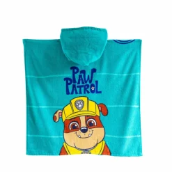 Poncho de bain enfant Pat'Patrouille personnalisé éponge et velours coton - 320g/m²