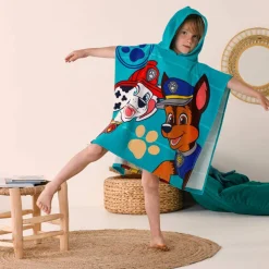 Poncho de bain enfant Pat'Patrouille® éponge et velours coton - 320g/m2