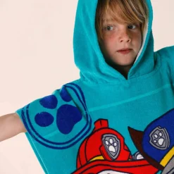 Poncho de bain enfant Pat'Patrouille® éponge et velours coton - 320g/m2