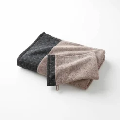 Éponge bouclette 420g/m² liteau imprimé ginkgo