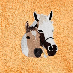 Éponges brodées chevaux Colombine® - Lots