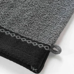 Éponge unie 450 g/m² liteau jacquard confort moelleux