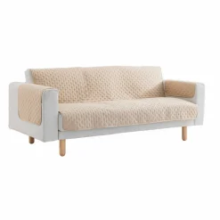 Protège-salon antiglisse microfibre matelassé