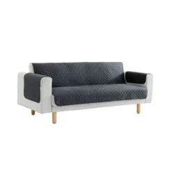 Protège-salon antiglisse microfibre matelassé