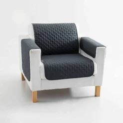 Protège-salon antiglisse microfibre matelassé