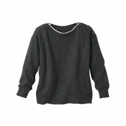Pull col bateau, maille moelleuse