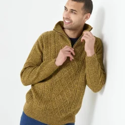 Pull col camionneur maille irlandaise