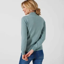 Pull col montant, laine d'agneau