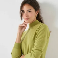 Pull col montant, laine d'agneau
