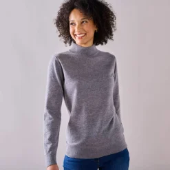 Pull col montant, laine d'agneau