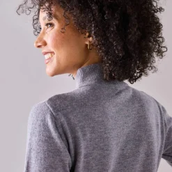 Pull col montant, laine d'agneau
