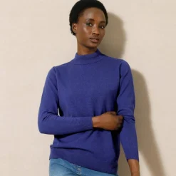 Pull col montant, laine d'agneau