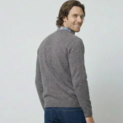 Pull col rond 80% laine