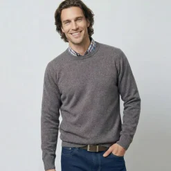 Pull col rond 80% laine