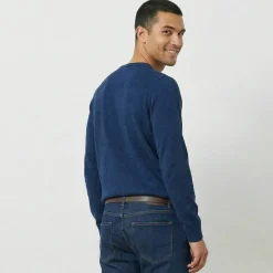 Pull col rond 80% laine