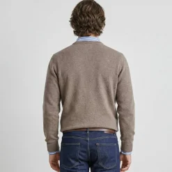 Pull col rond 80% laine