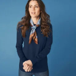 Pull col rond, laine d'agneau