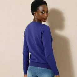 Pull col rond, laine d'agneau