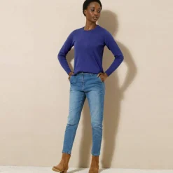 Pull col rond, laine d'agneau