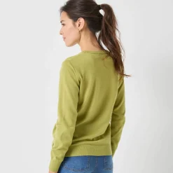Pull col rond, laine d'agneau