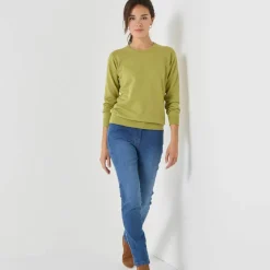 Pull col rond, laine d'agneau
