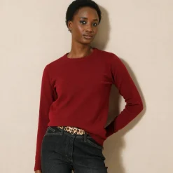 Pull col rond, laine d'agneau