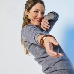 Pull col rond, laine d'agneau