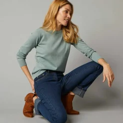 Pull col rond, laine d'agneau