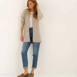 Pull col rond maille anglaise