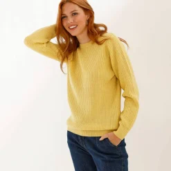 Pull col rond maille anglaise