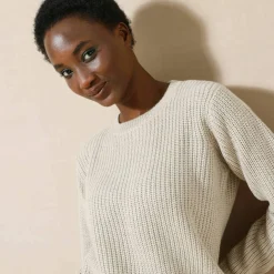Pull col rond maille anglaise