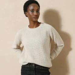 Pull col rond maille anglaise