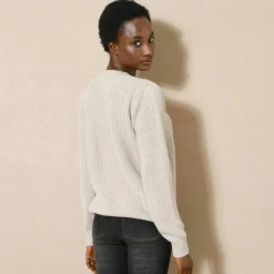 Pull col rond maille anglaise