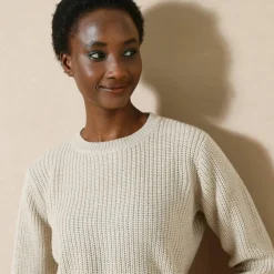 Pull col rond maille anglaise