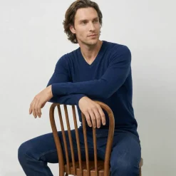 Pull col V 80% laine