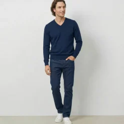 Pull col V 80% laine