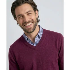 Pull col V 80% laine