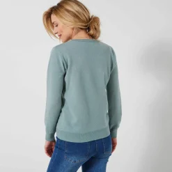 Pull col V, laine d'agneau