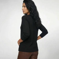 Pull col V, toucher doux